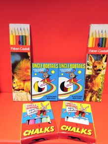 Vintage  Uncle Bobtails / Colouring Crayons & Chalk / Faber-Castell Pencils