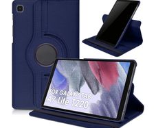 For Samsung Galaxy Tab A7 Lite Tablet Case 360 Rotating PU Leather Cover - Blue