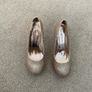 Ladies Gold High Heels New 6/39 Image 4