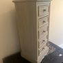 Antique Painted Cabinet with Drawers Image 2