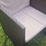 Rattan glass top table and 4 chairs Image 6