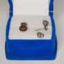 Small Sterling Silver Amber Stud Earrings Image 5