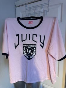 Juicy by Juicy Couture pink T-shirt size XL UK18 EU46 Perfect condition Postage included
