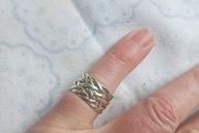 Sterling silver knot ring