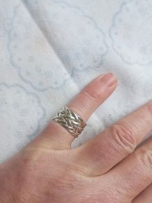 Sterling silver knot ring