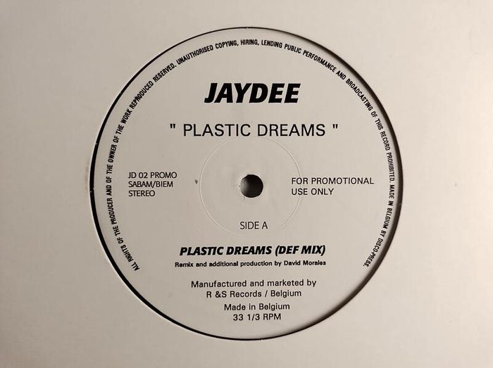 Jaydee - Plastic Dreams - R & S Records - DJ Promo COPY! David MORALES '97 DEF Mix! DEEP House