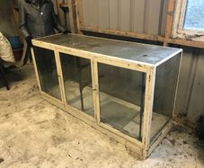 Antique Glass Counter