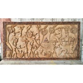 Carved Wooden Wall Plaque KAS1399