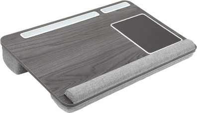 Laptop Tray, Lap Desk for Laptop, Laptop Cushion, Laptop Stand for Bed, with Built in Mouse Pad & Wrist Pad for Notebook up to 17" with Tablet & Phone Holder