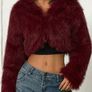 cropped fur jacket Image 2