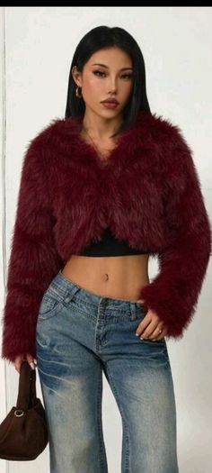 cropped fur jacket