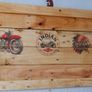 Rustic Indian Motorcycle wooden wall art plaque Image 7