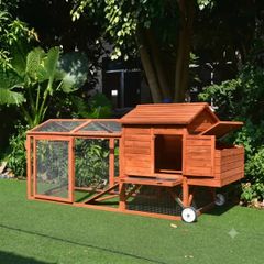 Large Chicken Coop 6-9 Birds With Wheely