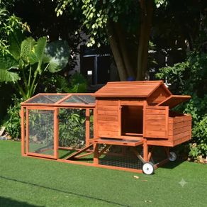 Large Chicken Coop 6-9 Birds With Wheely