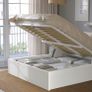 White Ikea Malm ottoman double bed Image 2
