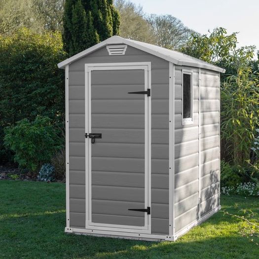 4 ft. W x 6 ft. D Apex Outdoor Garden Shed (FREE SHIPPING)