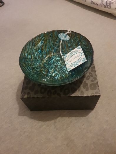 Bowl/Handcrafted Azzurra Glass .. FINAL Price Drop