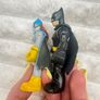 Imaginext DC Super Friends Batgirl And Batman approx. 7 cm. Used Please see photos Image 8