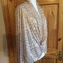 Gallery Ladies Biege and Gold Sequin Party Sparkle Top Uk 20 includes Postage Image 3