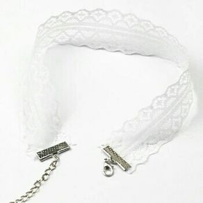 New vintage white lace choker nevklaces