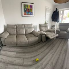 Complete Sofa Set - 3 Seater Sofa + 2 Armchairs