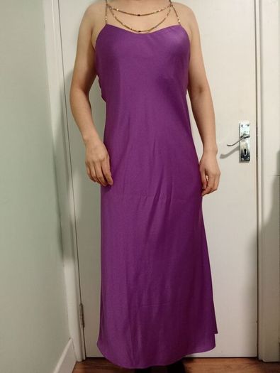 Purple long dress