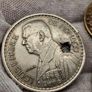 Monaco 1947 20 Francs Coin and Maroco Coins x2 Image 2