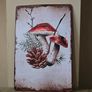 Tin sign with mushroom Image 2