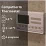 COMPUTHERM Q7RF Wireless Programmable Room Thermostat, Temperature Image 2