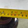 Glass vase, likely manufactured by Royal Brierley signed. Image 7
