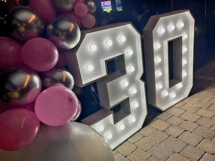 LED Light Up Numbers