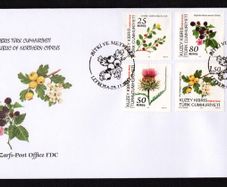 2011 Cyprus Flora - Local Plants and Fruits Commemorative Stamps Post Office First Day Cover (FDC)