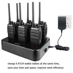 Walkie Talkie 6-Pack with Multi-Charger (New)