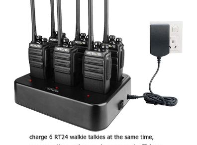 Walkie Talkie 6-Pack with Multi-Charger (New)