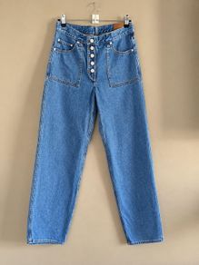 Levis Reversible 2-in-1 Baggy Dads Jeans W29/L30 UK 10 Relaxed Fit Light Blue Wash Utility Baggy Wide Leg