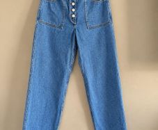 Levis Reversible 2-in-1 Baggy Dads Jeans W29/L30 UK 10 Relaxed Fit Light Blue Wash Utility Baggy Wide Leg
