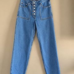 Levis Reversible 2-in-1 Baggy Dads Jeans W29/L30 UK 10 Relaxed Fit Light Blue Wash Utility Baggy Wide Leg