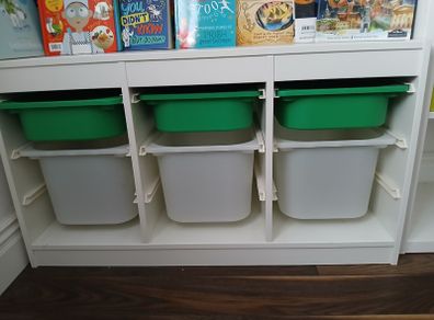 IKEA Trofast drawer & shelving units x2 with plastic storage boxes