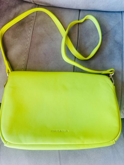 Chrisbella lime green crossbody bag