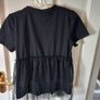 Black T Shirt with Frill size XS-S Image 8