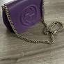 Purple shoulder chain strap bag Image 2