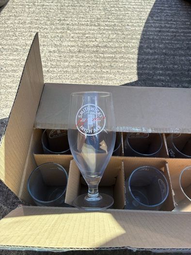 12 Smithwicks Pint Glasses.