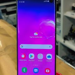 Samsung Galaxy S10 128GB Dual Sim LOCKED TO THREE Network Black (LCD has a crack)
