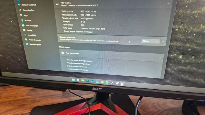 ACER Monitor 27" 144Hz