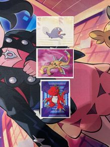 Vintage Digimon Magic Box Sticker Lot