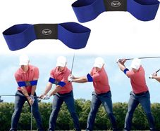 Golf Swing Trainer Aid Grip Secret Arm Band Trainer Value 1/2 Pack, Golf Training Aids Professional Motion Posture Correction Belt For Men Women Kids