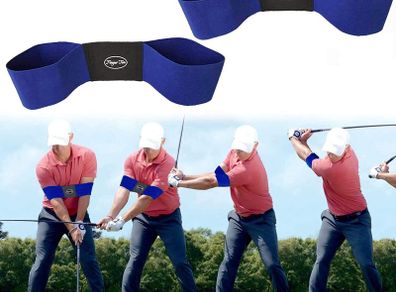 Golf Swing Trainer Aid Grip Secret Arm Band Trainer Value 1/2 Pack, Golf Training Aids Professional Motion Posture Correction Belt For Men Women Kids