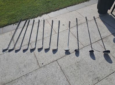 Full set of golf clubs