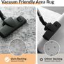 Washable Rugs Living Room 180x270 cm Modern Abstract Rug with Soft Low Pile Vacuum Friendly Non Slip Backing Minimalist Carpet for Lounge Bedroom Dining Room Home Office Grey/White Image 5