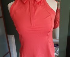 Lulu Lemon Running T Shirt, Peaked Hat, Hair Band and Carrier Bag